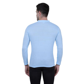 Cotton Blend Solid Full Sleeves T-Shirt