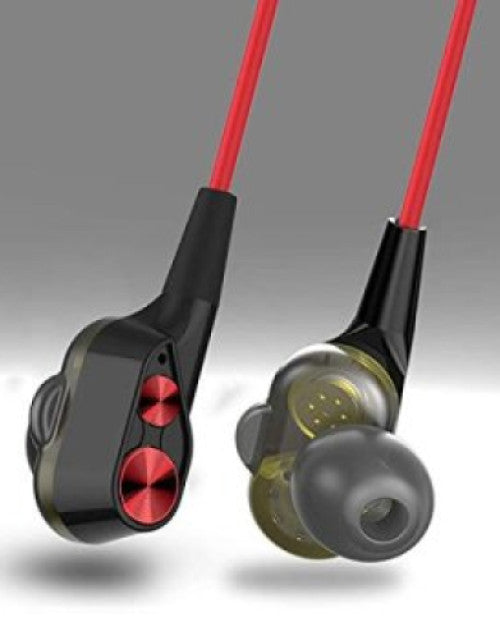 in-Ear Wired Earphones with 9 mm Dual Drivers, in-Line Mic, Powerful Bass, Noise Isolation, 3.5 mm Audio Jack